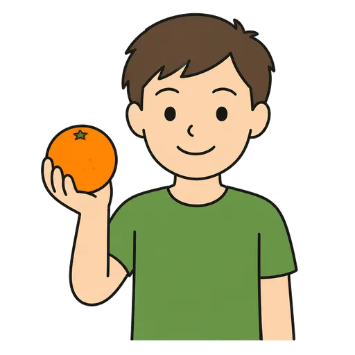 Piktogram AAC: pomarańcza