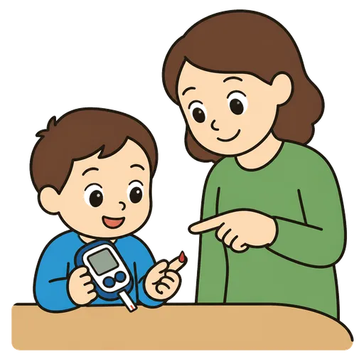 Piktogram AAC: pomiar cukru