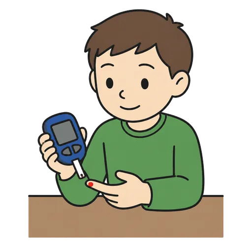 Piktogram AAC: pomiar cukru