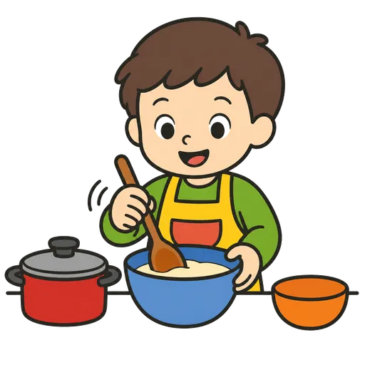 Pittogramma CAA: aiuto in cucina