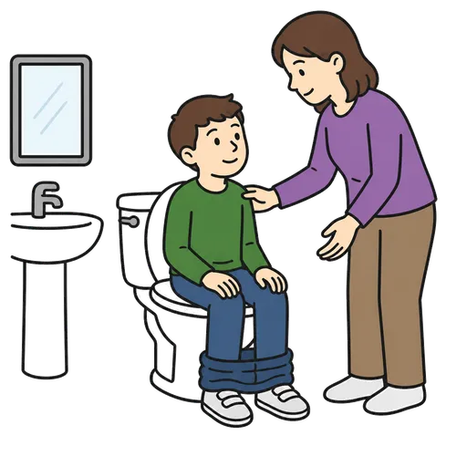 Pittogramma CAA: aiuto per il bagno