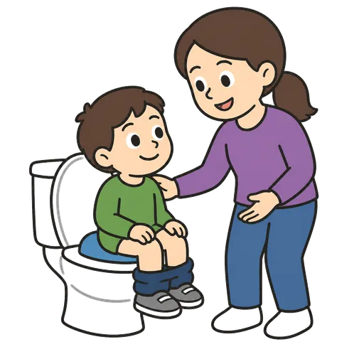Pittogramma CAA: aiutami nel bagno