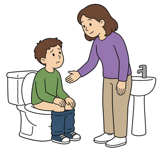 Piktogram AAC: pomóż mi w toalecie