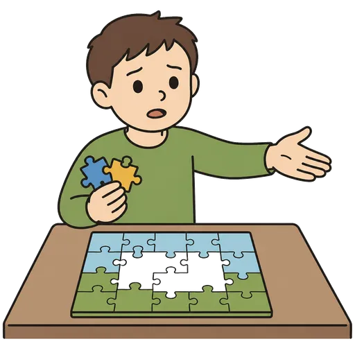 Pittogramma CAA: Aiutami con i puzzle