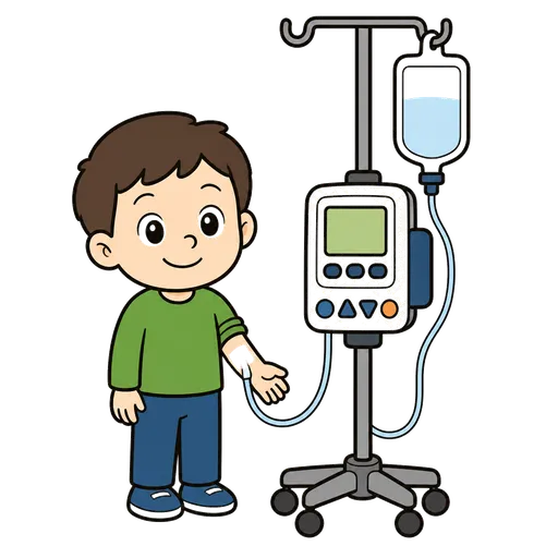 Piktogram AAC: pompa infuzyjna