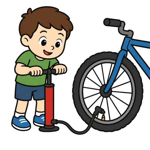 Pittogramma CAA: pompa per pneumatici della bicicletta