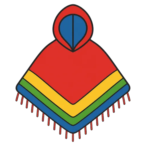Piktogram AAC: poncho