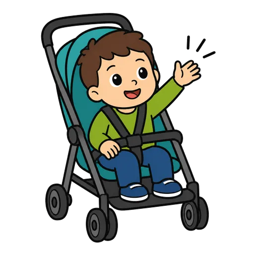 Pittogramma CAA: spingi il passeggino