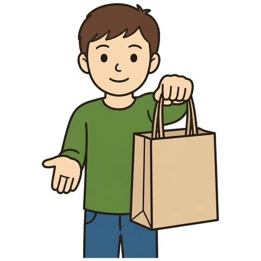 Pittogramma CAA: Per favore, una borsa