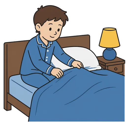 Piktogram AAC: pora snu