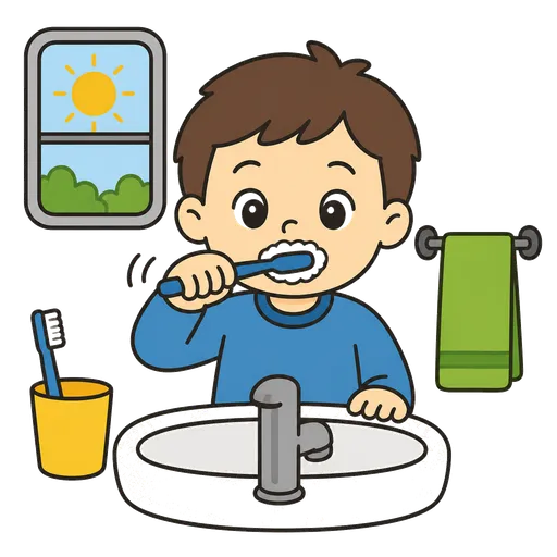 Pittogramma CAA: routine mattutina