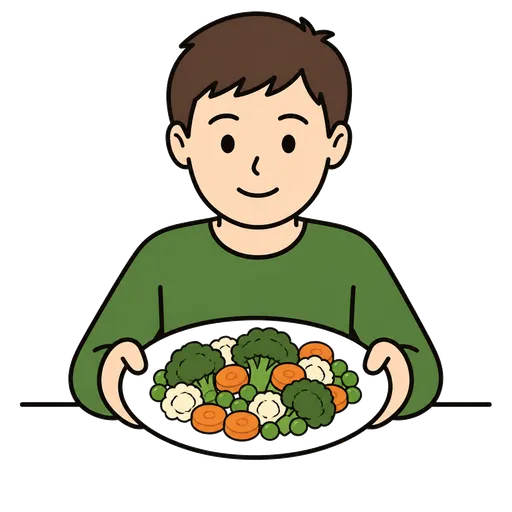 Pictograma CAA: Porción de verduras