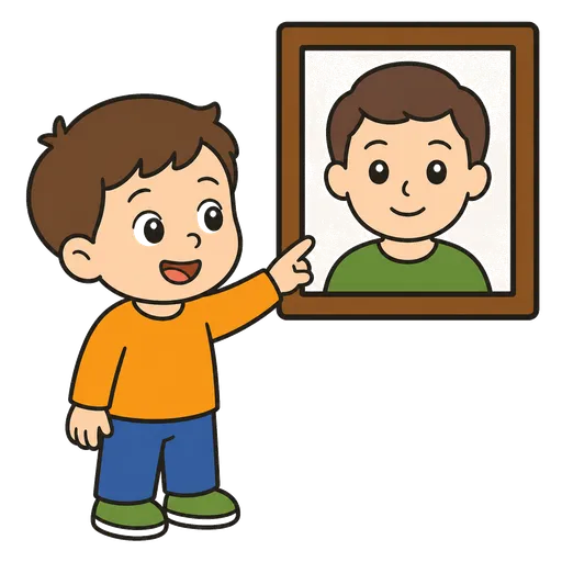 Piktogram AAC: portret