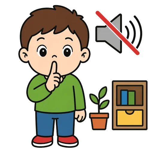 Pittogramma CAA: Ho bisogno di silenzio ora
