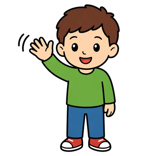Piktogram AAC: powiedz do widzenia