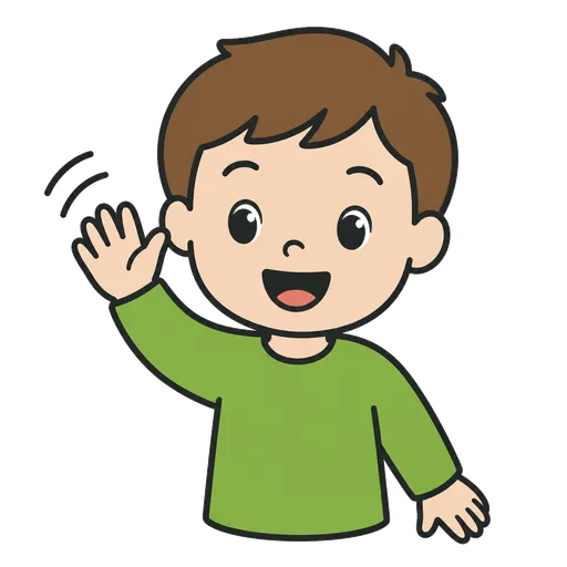 Piktogram AAK: pozdravit