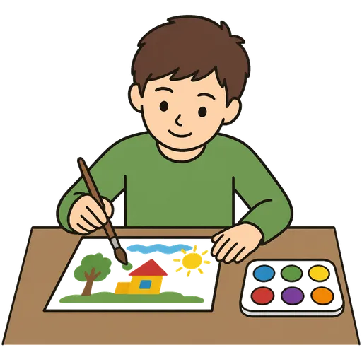 AAC pictogram: art project