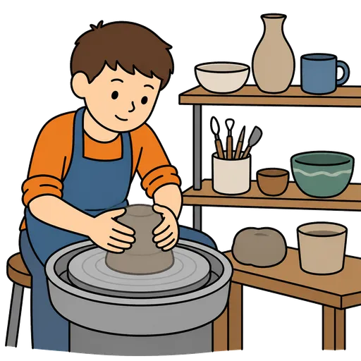 Piktogram AAC: pracownia ceramiczna