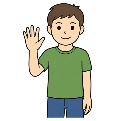 AAC-Piktogramm: rechte Hand