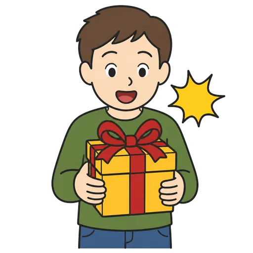 AAC-Piktogramm: Überraschungsgeschenk