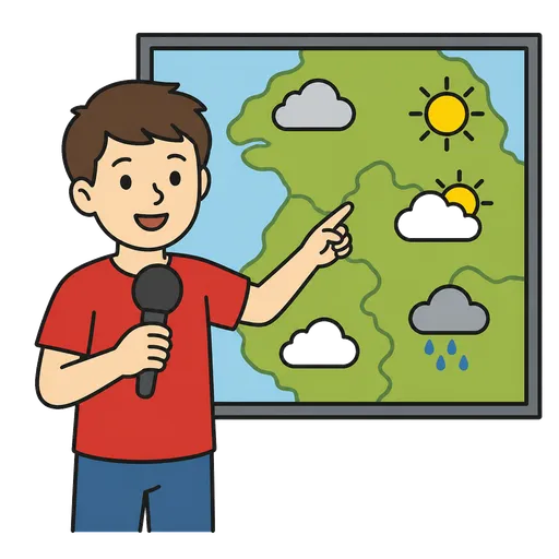 AAC pictogram: weather host