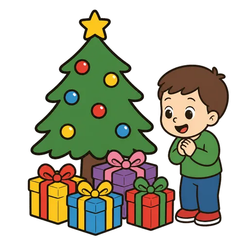 Pittogramma CAA: regali sotto l’albero di Natale