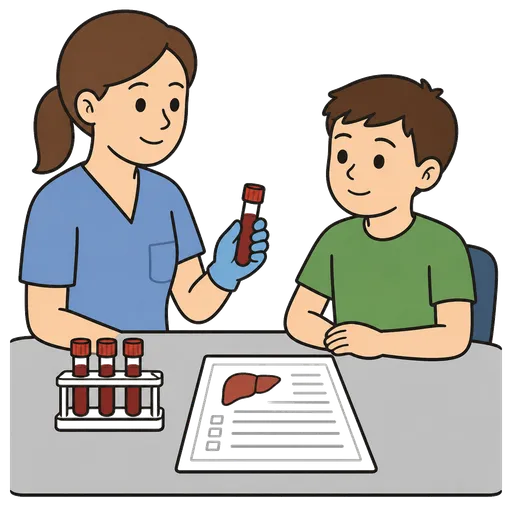 Pittogramma CAA: test della funzionalità epatica