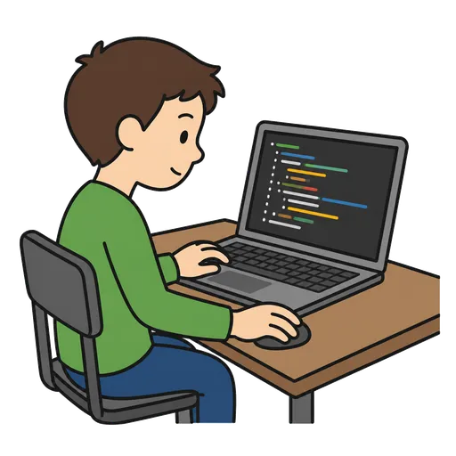 AAC pictogram: computer programmer
