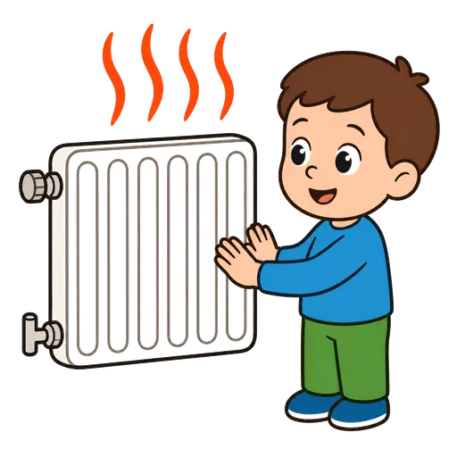 Pittogramma CAA: radiatore di calore