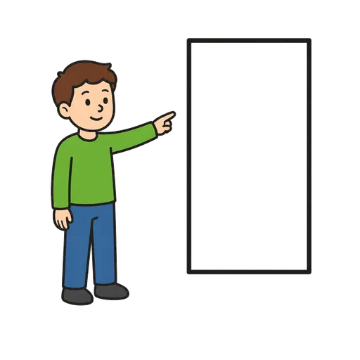 Pictogramme CAA : rectangle like a door