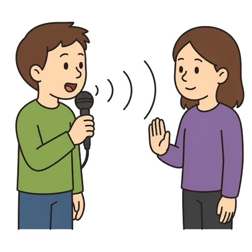 AAC-Piktogramm: Bitte sprechen Sie langsamer.