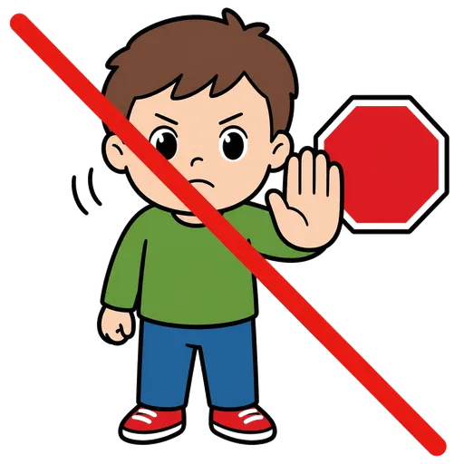 Pictograma CAA: por favor, detente