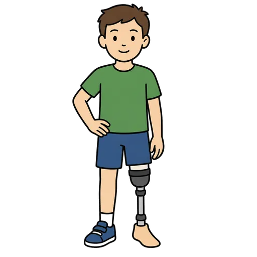 AAC-Piktogramm: Beinprothese