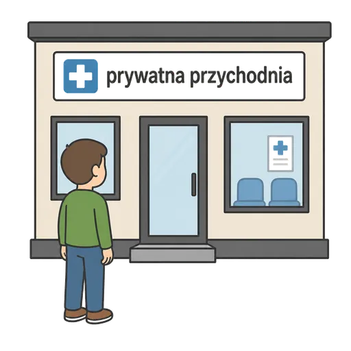 Piktogram AAC: prywatna przychodnia