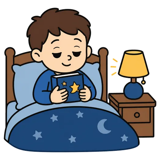 Piktogram AAC: przed snem na noc