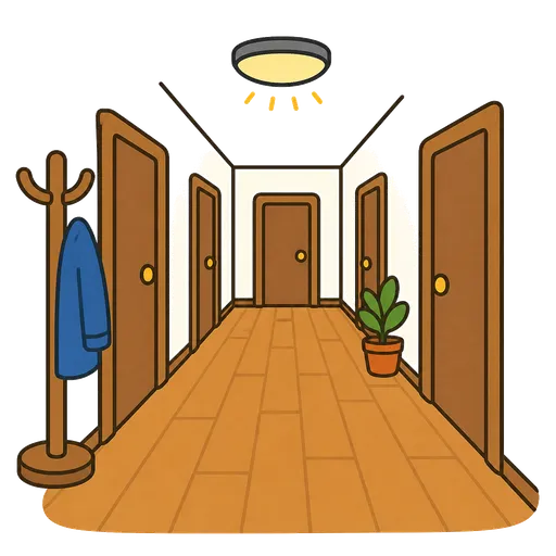Piktogram AAC: przedpokój