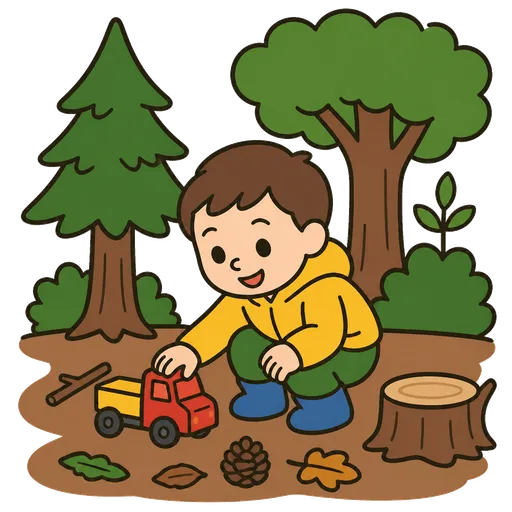 Pittogramma CAA: asilo nel bosco
