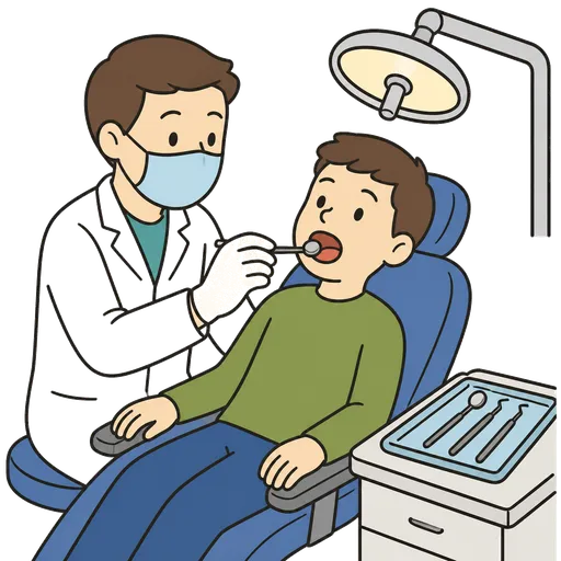 Piktogram AAC: przegląd u dentysty