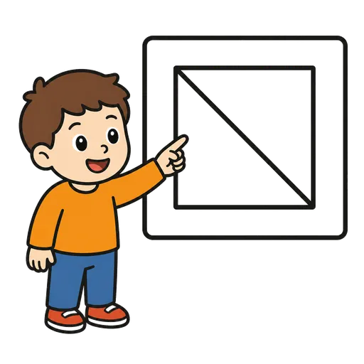 Piktogram AAK: úhlopříčka