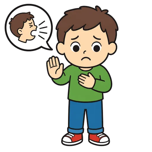 AAC-Piktogramm: Entschuldigung, dass ich geschrien habe