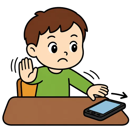 Piktogram AAC: przerwa od telefonu