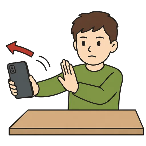 Piktogram AAC: przerwa od telefonu