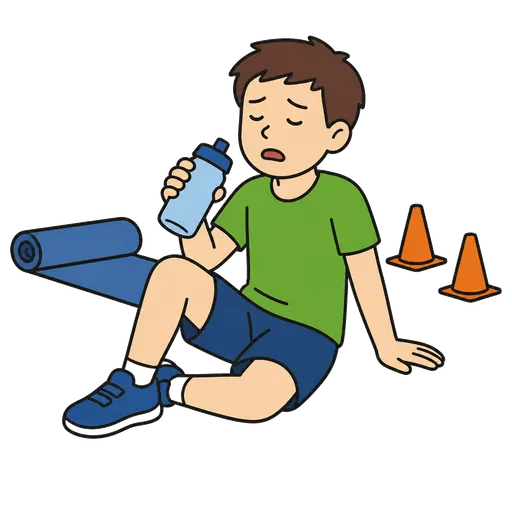 Pittogramma CAA: pausa durante l’esercizio