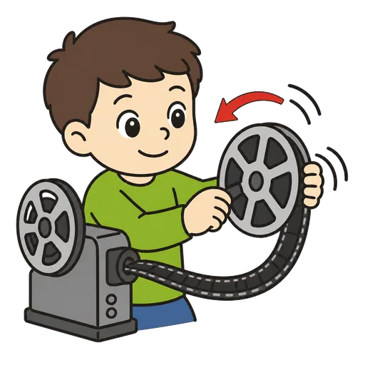 Piktogram AAC: przewijać film