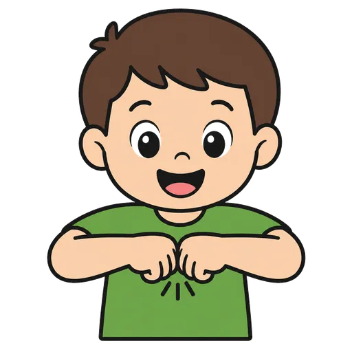 Piktogram AAK: pěstní pozdrav
