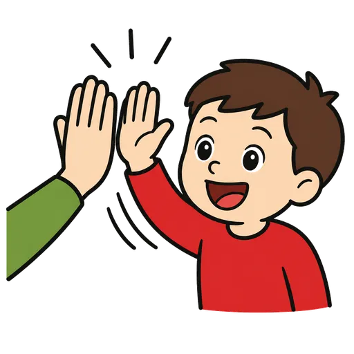 AAC-Piktogramm: High-Five