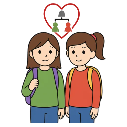 Piktogram AAC: przybrana siostra