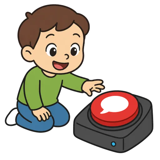 AAC-Piktogramm: Kommunikationsbutton