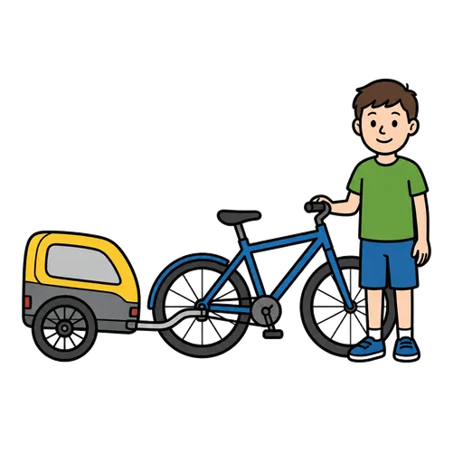 AAC-Piktogramm: Fahrradanhänger