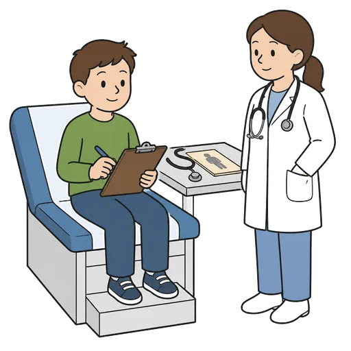 Piktogram AAC: przygotowanie do badania